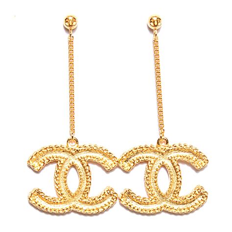 cheap gold chanel earrings.